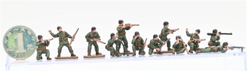 3R Soldados da Segunda Guerra Mundial 12 Figuras Combinação 1A 1/72 Modelo de Figuras ABS pré-construídas