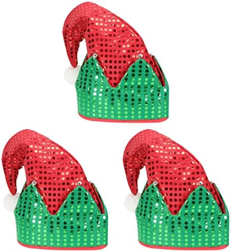 3 PCs Adorável de Natal Elf Cosplay Hat Party Couchdress Supply Decorações de Natal Presentes Ornamentos