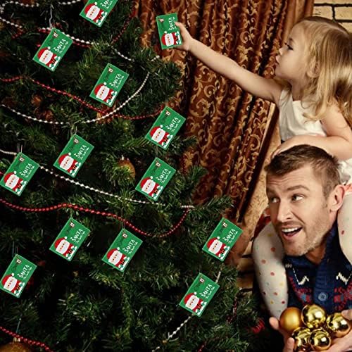 Christmas clássico de Natal envelopes santa bolsas de cartão decorações de árvore de natal