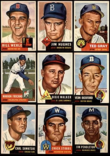 1953 Topps beisebol 50 conjunto de partidas/lote vg/ex