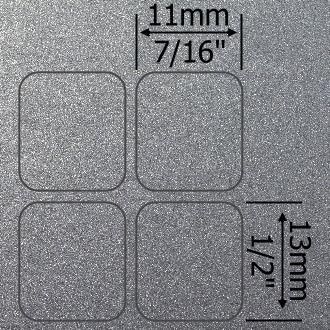 4Keyboard Azerty French Azerty notebook não transparente adesivos de teclado de prata