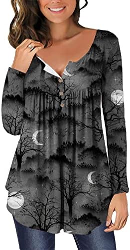 Juniors tshirts henley sweetheart decote blusas camisa manga férias halloween brunch plissout cardigan tshirts