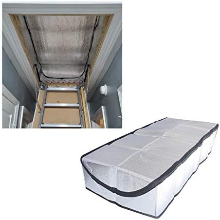 Tampa de isolamento de escadas do sótão - Premium Energy Saving Stair Stairs Door Isold Isold Boul Down Tent com zíper 25 em x