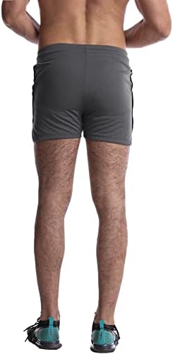 Everworth Men's 3 Segure de exercícios de ginástica rápida academia curta shorts curtos shorts leves para homens com bolsos