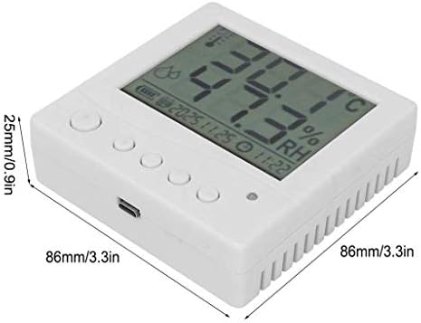 XJJZS Higrômetro digital Termômetro interno, medidor de umidade da temperatura ambiente rara da tela
