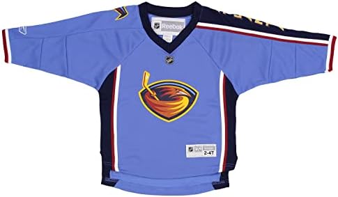 Exterterstuff Atlanta Thrashers NHL Toddler Manga Longa Réplica Home Jersey, Gelo Azul