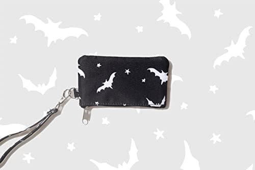 DQL Halloween Presentes Bats Imprima Chaço do cordão, pulseira de pulseira para chaveiro, chaveiro de punho de mão, cordão curto