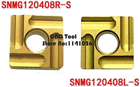 Ferramenta de corte de venda a quente FINCOS SNMG120408 RS/L-S TUNGSTEN CNC Turnando CNC Turning Insert, Ferramenta de torneamento da lâmina de carboneto-: SNMG120408 L S)