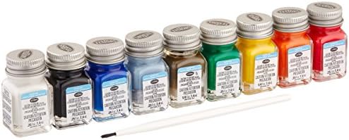 Testadores de valor acrílico acabamento de tinta conjunto - 9196T, multicolor