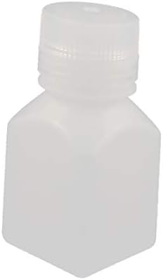 X-Dree 100ml Plástico quadrado de boca larga amostra química do reagente garrafa espessante (ISPESSIGORO della bottiglia del Reagente