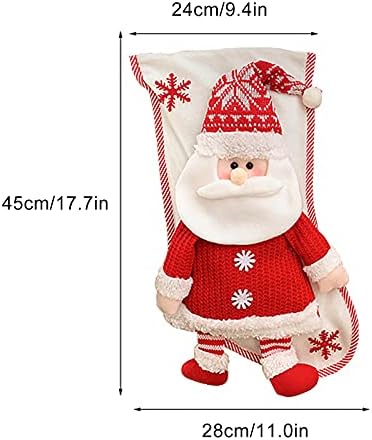 Yiisu vuekob moda meias de natal bolsa de presente padrão de natal decoração de natal