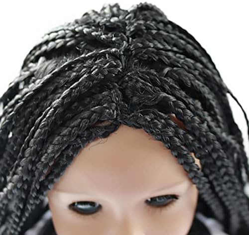 Perucas da boneca Muziwig para bonecas americanas de 18 '', calças pretas resistam perucas de cabelos longos perucas para bonecas de 18 '', tramas de cabelo de boneca para boneca de 18 polegadas, peruca para a American Doll.