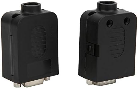 DB9 2PCS Módulo Conector Terminal Provércia à prova d'água Padrão de prova para comunicação serial com shell preto db9-g-8a db9-m-8a