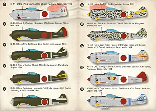 Decalque para Nakajima Ki-44, Parte 2 Print Scale 72-276