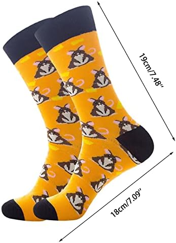 Dbylxmn Autumn e Winter Men e Women Filtable Colorful Animal Series personalizadas meias de casal meias atléticas