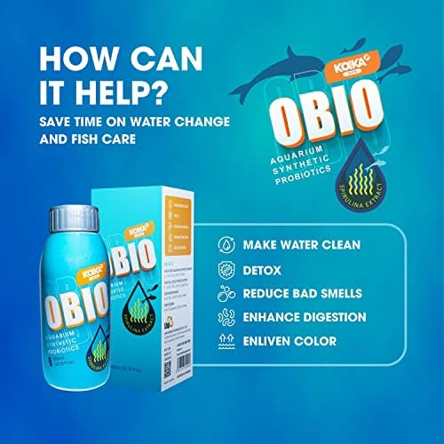 Koika Obio Aquário Tratamento de água, melhora dos sistemas de digestão e imunológico, combinação de muitos microorganismos de