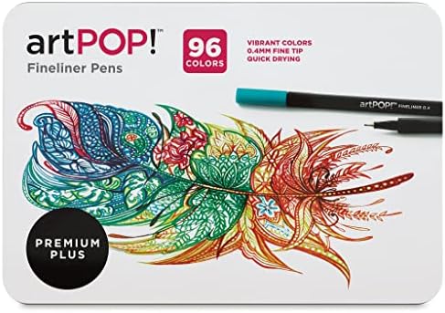 ARTPOP! Canetas FineLiner, conjunto de 96, canetas de arte coloridas para periódicos, desenho, rabiscos, scrapbooks,