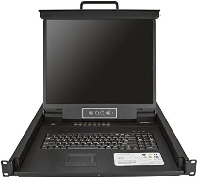 Startech.com 16 Porta RackMount KVM Console com cabos de 6 pés - Monitor Integrado de KVM com 19 LCD - Drawer de KVM LCD de 19