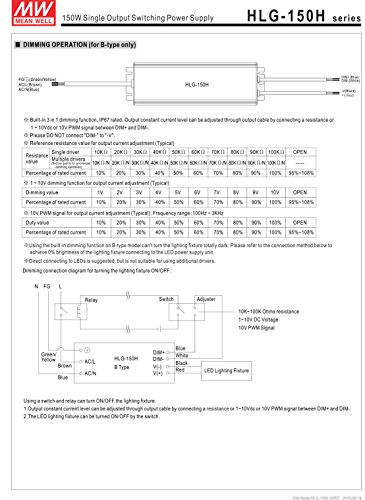 Média bem HLG-150H-30 150 W Saída única 5 A 30 VDC Saída máxima de alimentação de comutação-1 item