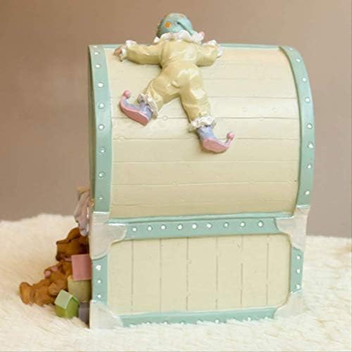 Caixa de música boxmusic requintada e adorável da garota dekika ， caixa de música de circo retro, caixa de música de