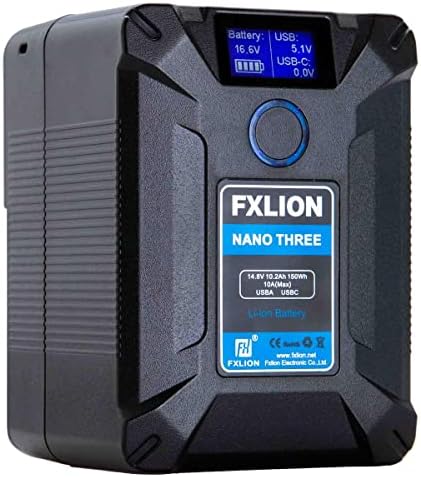 FX Nano de leão três 150wh 14,8V Bateria de íons de lítio em V-Mount-Mount-Mount