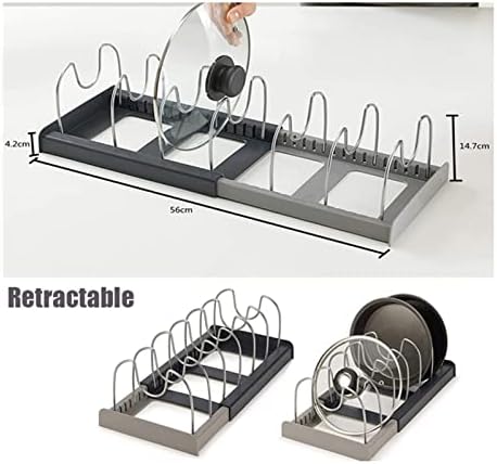 Prateleiras DFSYDs - Aço inoxidável Tampa retrátil REST STAND STAND POT POT SPOLE RACK RATA DO RAT RACK RACTA TID