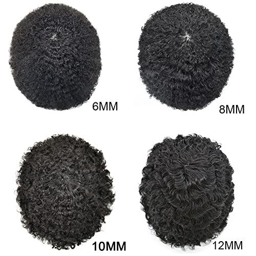 FACO MILAGRE MIRACLAREIRO NOVA YORK Afro Toupee Man Weave Hair Unit for Black Men injeção completa Skin Skin PU