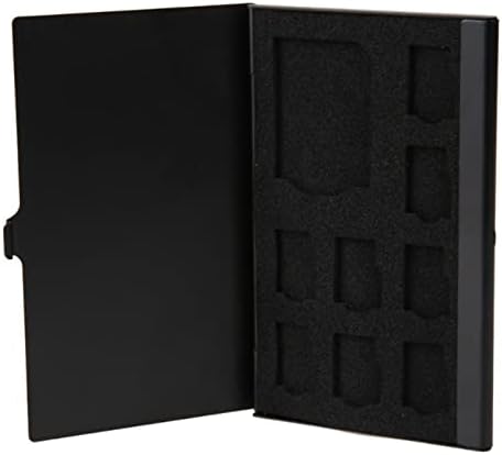 Caixa de cartão de armazenamento Aluminium 1SD+ 8TF Micro SD Pin Pin Ultra Fin StorageBox Case Protector