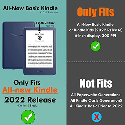 Para 6 Kindle 11th Generation 2022, - TPU Ultra Slim Durable Case
