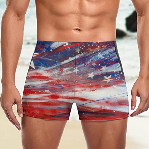 Shorts de verão masculino mens dia de independência do verão de lazer lazer de praia de praia