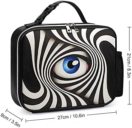 Olhos reutilizáveis ​​para almoço reutilizável Bolsa de lancheira isolada Recipiente para viagens de piquenique de trabalho com alça