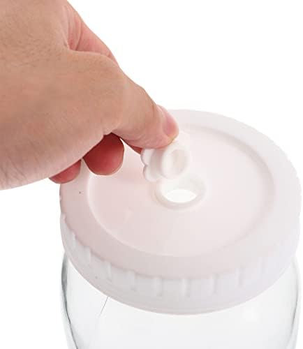 2 conjuntos de copos de vidro com tampas e xícaras de leite bebendo copos de mamadeira transparente com suco de suco de