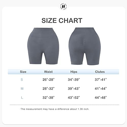 American Trends Women Tummy Control Shorts High Caist Workout Bikes Shorts Buttless Butt Scrunch Gym Yoga Shorts