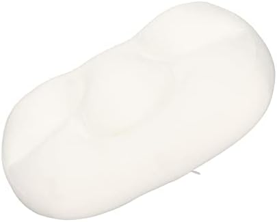 Travesseiro em forma de ovo de demeras, travesseiro de salão portátil ergonômico branco respirável para o escritório