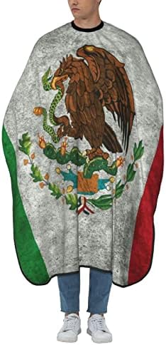 Grunge Bandeira mexicana Salão unissex Cabelo Cabinho Cabo Pano de barbeiro cabeleireiro de cabelo embrulhado Acessório de pano de pano para homens para homens 55 x 66 em