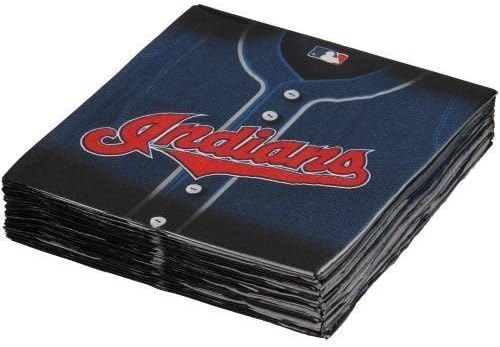 AMSCAN CLEVELAND INDIANS MAIOR ™ GUBABILIDADES - 6 1/2 x 6 1/2 pacote de 36