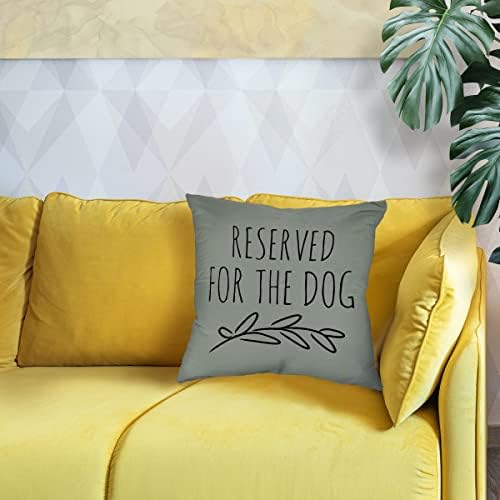 Citação engraçada reservada para a capa do cão floral, decore o quarto da sala de estar da sala de estar, amantes de cães cães mamãe garotas presentes, 18x18 polegadas de travesseiro