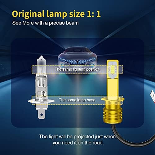SNGL H1 LED nevoeiro lâmpada 6000k xenônio branco extremamente brilhante H1 Bulbos LED H1 para substituição de lâmpada
