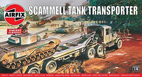 Airfix Vintage Clássicos Scammel Tank Transporter 1:76 WWII Military Military Plastic Model Kit A02301V