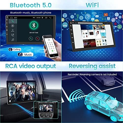 Android 11 [2GB+32GB] Rádio de carro compatível com Jeep Patriot Compass 2007-2009, tela de toque de 10 polegadas com GPS/FM/WIFI/USB, SUPORTE SWC, CarPlay sem fio/Android automático com fio