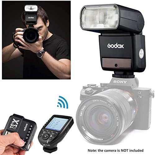 Godox tt350s flash speedlite para câmera Sony, 2,4g sem fio GN36 1/8000S HSS TTL Câmera flash compatível para câmera