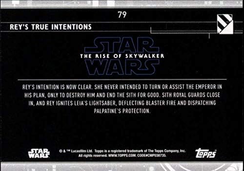 2020 Topps Star Wars The Rise of Skywalker Série 2#79 Rey's True Intentions Trading Card