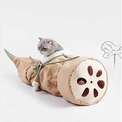 Vxkbiixxcs-o gatos túneis leito de lótus raiz macia e confortável pendurar hammock túnel verde
