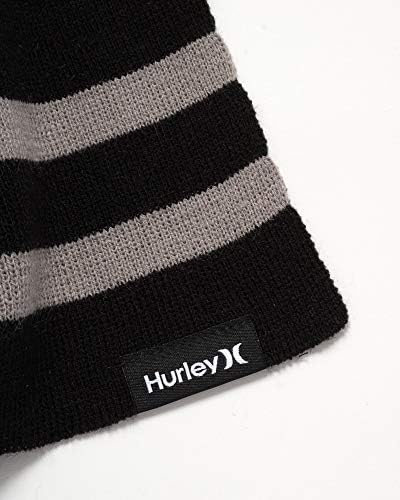 Conjunto de chapéus de inverno de Hurley Men - Beanie e lenço