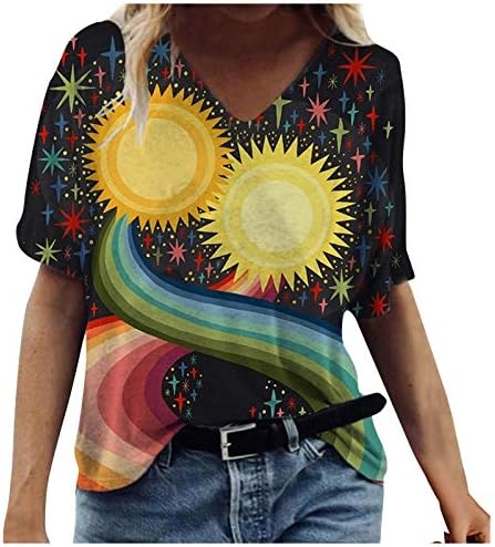 Camiseta de verão feminina camisetas plus size top top chinear estilo pulôver de grande porco camisetas casuais de decote em