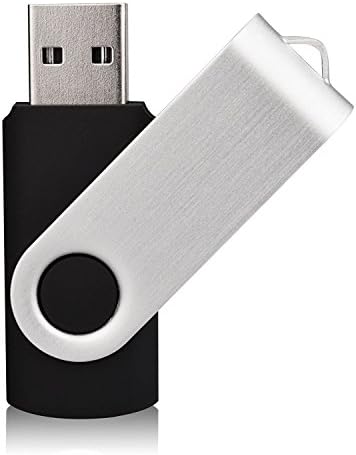 10 4 GB Flash Drive - Pacote a granel - design giratório USB 2.0 4 GB em preto