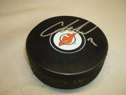 Cory Schneider assinou o Puck de Hóquei de Devils de New Jersey autografado 1C - Pucks autografados da NHL