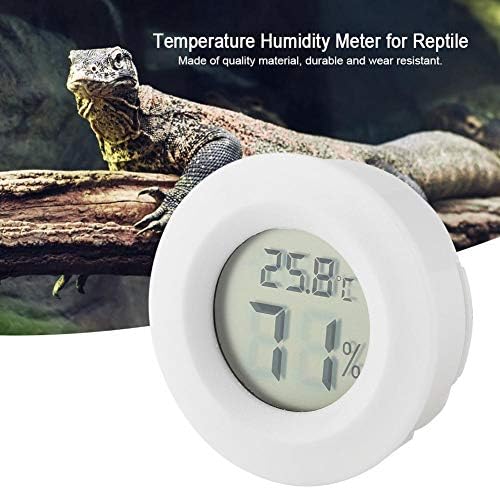 Mini Hygrometer Thermômetro Digital Monitor de temperatura de umidade interna Réptil com grande tela LCD e luz de fundo