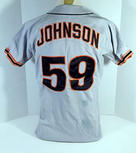 San Francisco Giants Johnson #59 Jogo emitiu Grey Jersey DP17514 - Jerseys MLB usada para jogo MLB