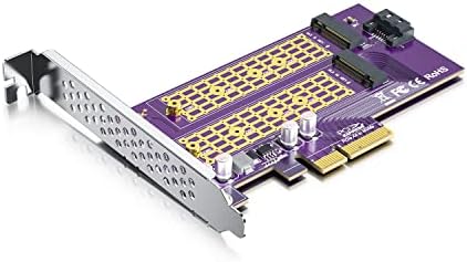 PCIE 3.0 para o adaptador NVME M.2 para M.2 SSD, X4, M.2 e M.2 Compatível com placas -mãe PCIE 3.0 e compatíveis com o PCIE 2.0
